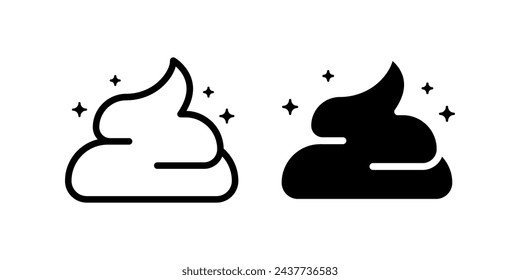 Poop icon. for mobile concept and web design. vector illustration