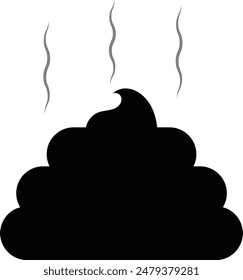 Conjunto de iconos de poop. Ilustración vectorial