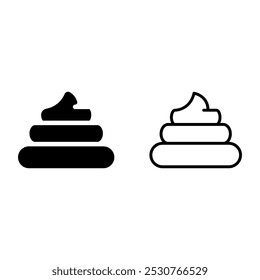 Icono de caca Vector de signo simple