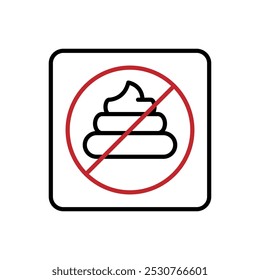 Icono de caca Vector de signo simple
