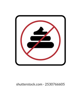 ícone de poop vetor de sinal simples