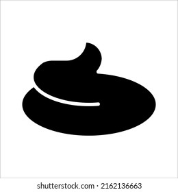 Poop Icon In Trendy Design Vector illustration on white background.
