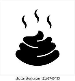 Poop Icon In Trendy Design Vector illustration on white background.
