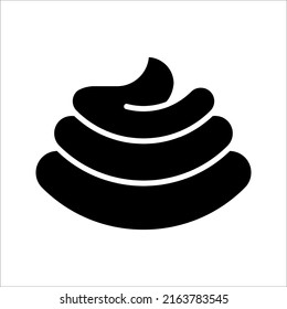 Poop Icon In Trendy Design Vector illustration on white background.