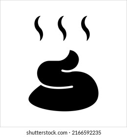 Poop Icon In Trendy Design Vector illustration on white background.