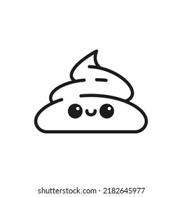 Poop Icon Vector Illustration Logo Template For Many Purpose.