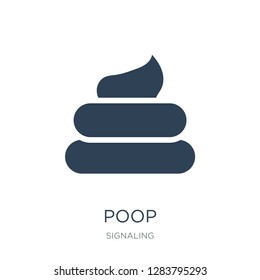 poop icon vector on white background, poop trendy filled icons from Signaling collection, poop vector illustration