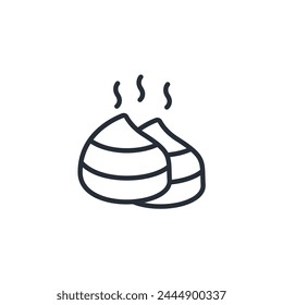 poop icon. vector.Editable stroke.linear style sign for use web design,logo.Symbol illustration.