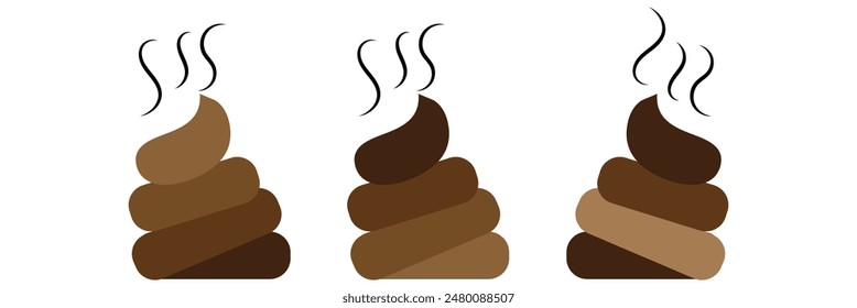 Pop-Line-Symbol. Pet Poop Icon Vektorillustration. EPS 10.