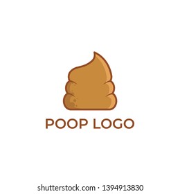 Poop Logo Design Vector Illustration