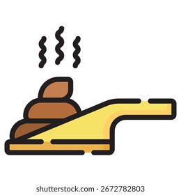 Poop Modern Vector Icon – Minimal Illustration Symbol Template for Web Mobile App UI Design