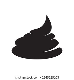 Poop shit vector icon illustration sign for web and design