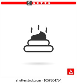 poop vector icon