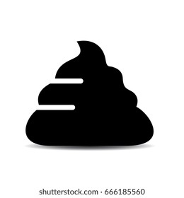 Poop vector icon illustration isolated on white background