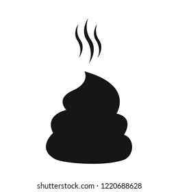 Poop Icon On White Background Vector Stock Vector (Royalty Free) 1366714478