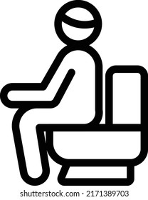 poop-Vektorgrafik auf transparentem Hintergrund. Hochwertige Symbole. Dünne Vektorsymbole für Konzept und Grafikdesign.