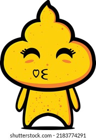 Poop vector  isolated on white background.Shit on a white background.Human excrement.