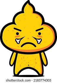 Poop vector  isolated on white background.Shit on a white background.Human excrement.