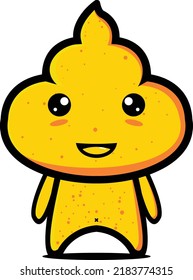 Poop-Vektorgrafik einzeln auf weißem Hintergrund.Scheiben auf weißem Hintergrund.Humanexkrement