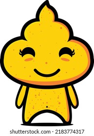 Poop vector  isolated on white background.Shit on a white background.Human excrement.