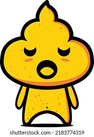 Poop vector  isolated on white background.Shit on a white background.Human excrement.