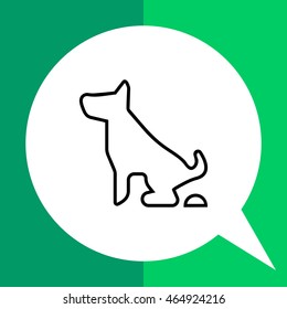 Pooping dog sign