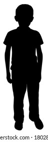 a poor body silhouette vector 