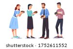 Poor broke men & women holding empty wallets set. Sad casual & business people have no money. Financial problems, crisis, unemployment, poverty, bankruptcy flat vector character isolated illustration