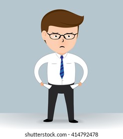Poor business man showing empty pockets