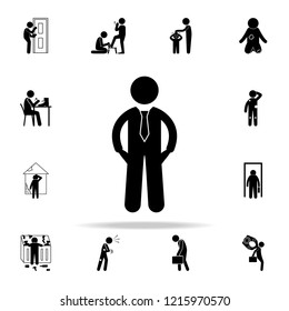 poor businessman icon. Poor peaple icons universal set for web and mobile