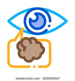 Poor Eyesight Icon Vector. Outline Poor Eyesight Sign. Isolated Contour Symbol Illustration