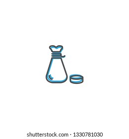 poor icon line design. Business icon vector illustration design