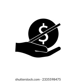 Poor Icon. No Money, Cashless Symbol.