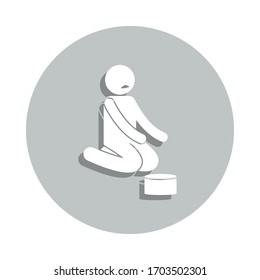 schlechtes Mängelsymbol. Einfache Bildyph, flache Vektorillustration von Icons für arme Menschen für i und ux, Website oder mobile Applikationen