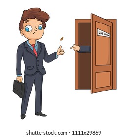 Poor man is fired from work, severance pay