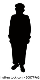 Poor Man Silhouette Vector Stock Vector (Royalty Free) 508779616