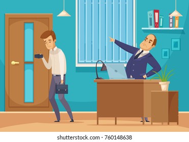 Poor people  composition with money and work symbols flat vector illustration