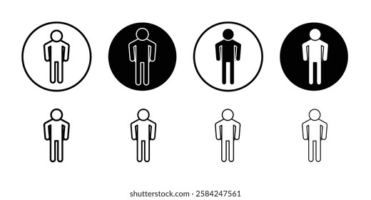 poor person empty pockets icon linear logo isolated