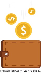 Poor or poverty with empty wallet, financial problem, trouble to pay rent or loan, bankruptcy or unemployment concept

