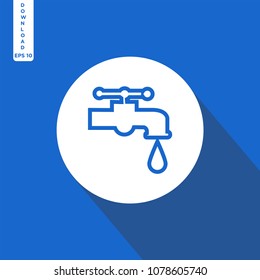 Poor water vector icon 