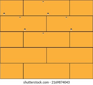 Poor Yellow brick wall texture .vector illustration