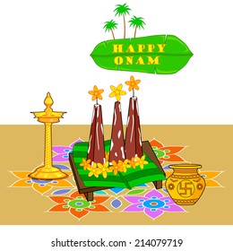 Poorada Uttigal for Onam decoration in vector