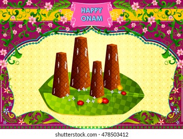Poorada Uttigal for Onam decoration in vector