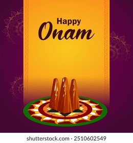 Poorada Uttigal for Onam festival of Kerala decoration in vector