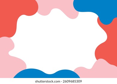 Pop abstract design frame illustration