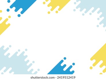 Fondo con marco geométrico de resumen pop