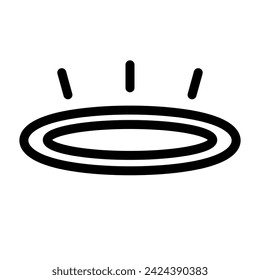 Pop angel ring icon. Halo icon. Vector.