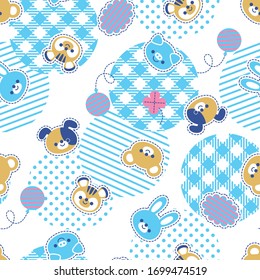 Pop animal illustration material pattern
