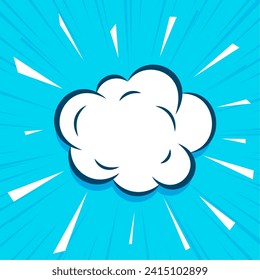 pop art abstract blank frame background in comic style vector