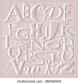 Pop art alphabet.